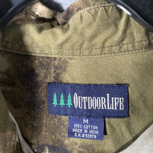 Outdoor Life Deer Hunting Outdoor Button Down Long Sleeve Shirt Mens Medium - Picture 4 of 7